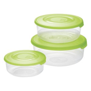 Juego de recipientes para alimentos 3 piezas (500 ml, 1,0 y 1,7 litros) FAMILY FOOD Verde 904066981A - Product Image 1