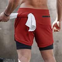 Shorts de sport pour hommes en maille double couche avec poches, séchage rapide, respirant, entraînement, jogging, shorts pour hommes Zavi Sports, vente en gros OEM