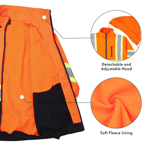 Chaqueta protectora de seguridad retardante al por mayor, ropa de trabajo impermeable, chaqueta de trabajo de alta seguridad - Product Image 3