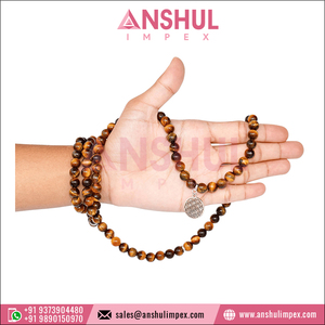 Hot Selling Handmade Wholesale Excellent Quality Gorgeous Tiger Eye Crystals 108 Prayer Bead Meditation Mala <b>Bracelets</b> - Product Image 2