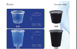 ชามพลาสติกทรงกลมสำหรับใช้ในครัวภาชนะบรรจุอาหารแบบมีฝาปิดใช้ซ้ำได้ใช้กับไมโครเวฟได้ปลอดภัย - Product Image 3