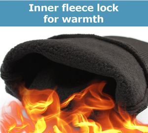 Gants de moto d'hiver unisexes durables à doigts entiers avec sangle de poignet réglable à paume renforcée et rembourrage absorbant les chocs - Product Image 5