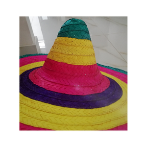 Sombrero de vaquero de ala ancha hecho a mano de alta calidad en Stock, sombrero mexicano de lana para hombre, sombrero de paja para Festival - Product Image 2