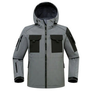 Vestes étanches tactiques légères OEM pour hommes Manteau de pluie coupe-vent Veste de pluie de pêche personnalisée de haute qualité pour hommes - Product Image 3