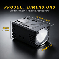 Nouveau modèle de qualité supérieure pour P1 Plus 8000LM IP68, phare avant de moto en aluminium, projecteur LED ATV, feu antibrouillard 3000K/6000K