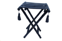 Plateau rectangulaire classique élégant traditionnel de la famille royale, porte-plaque de table en velours bleu de luxe, plateau de table de haute qualité