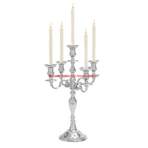 Candélabre de table élégant à 5 bras en métal dernier support de bougeoir décoratif pour la maison pour les mariages et la décoration de Noël - Product Image 5