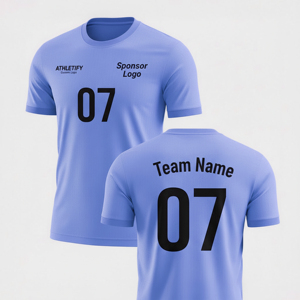 Camisetas de fútbol personalizadas transpirables hechas de poliéster duradero Ideal para entrenamiento y competición - Product Image 1