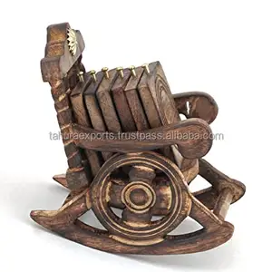 Posavasos de madera de calidad superior de diseño exclusivo, nuevo modelo, posavasos decorativo para mesa de boda para bebidas, espacio de cocina - Product Image 1