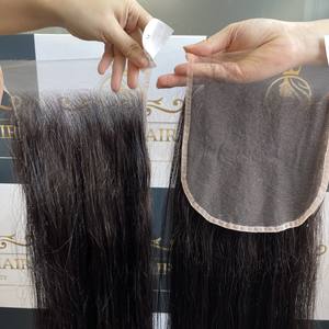 Vierge HD fermeture frontale en dentelle transparente, vendeur de frontale en dentelle HD super mince numérique haute qualité, 100% cheveux humains - Product Image 1