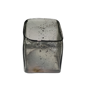 Tarro de vela transparente vacío reciclado, jarrones amarillos cilíndricos resistentes al calor de color personalizado artesanales o recipientes a granel multifuncionales - Product Image 2