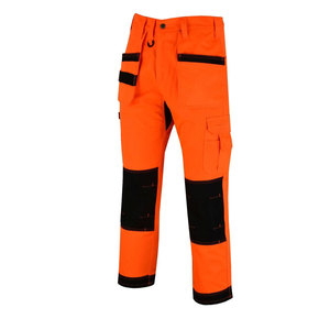 Fr pantalon de travail travailleur de la Construction bande réfléchissante pantalon de travail pantalon haute visibilité résistant à l'eau de Javel respirant travail coton - Product Image 3