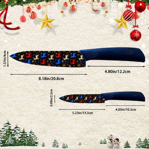 Cuchillo de Chef de Alta Calidad con Hoja de Cerámica con Estampado de Flores y Mango de Plástico para Cocina Diaria, Suministro de Fábrica, Alta Calidad - Product Image 2