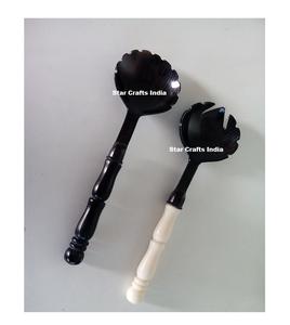 Ensemble de couverts de service pour salade, design tendance, corne de qualité supérieure, cuillères à salade, vaisselle, service de table à prix avantageux - Product Image 5