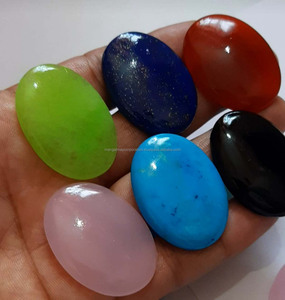 Piedra preciosa sintética elegante multicolor Natural 20x55mm para la fabricación de joyas 2023 joyería más Popular para regalos de matrimonio - Product Image 5