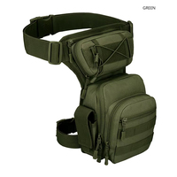Bolsa Táctica de Pierna Multifuncional Impermeable para Viajes y Actividades al Aire Libre, Riñonera, Bolsa de Cintura MOLLE con Camuflaje