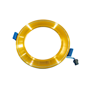 Downlight en aluminium LED minimaliste moderne bordure dorée 7W puce COB mince anti-éblouissement blanc chaud 6500K bureau à domicile fabriqué au Vietnam - Product Image 5