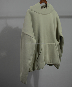 400GSM camiseta de peso pesado 100% algodón polar pulóver hombres ajuste Regular Color liso logotipo personalizado Digital secado rápido transpirable - Product Image 6