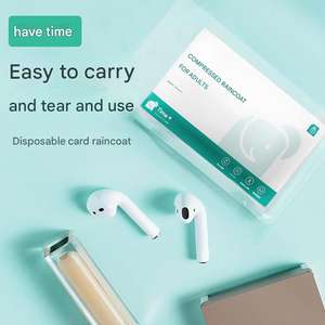 Imperméable de randonnée pliable et jetable pour enfants, en PE, imperméable, coupe-vent, respirant, portable, pour les jours de pluie en plein air - Product Image 2