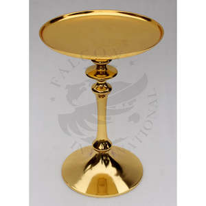 โต๊ะอลูมิเนียมสีทองทรงกลมตั้งโต๊ะด้านข้างโต๊ะโลหะตกแต่งเฟอร์นิเจอร์ห้องนั่งเล่น - Product Image 3