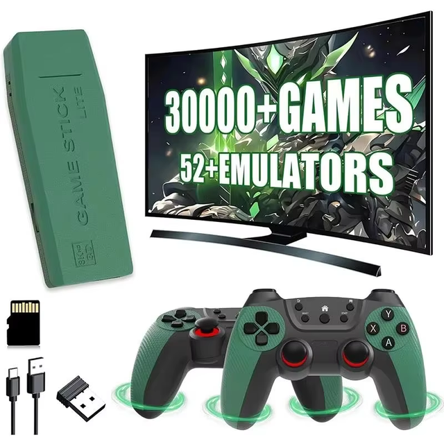 M22 Ultra Retro Game Stick,4K Video Game Console,30000+ Classic Games,50+ Emulators,Plug and Play TV Game Player for PS1 N64