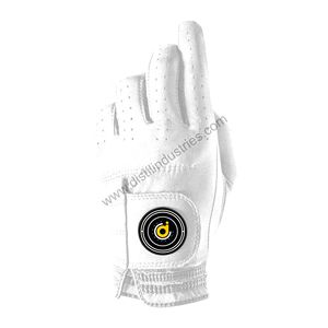 Custom OEM Men's Cabretta Leather Golf <b>Gloves</b> with Hook & Loop Closure High Grip Performance Sweat Resistant for Outdoor Sports - Product Image 4