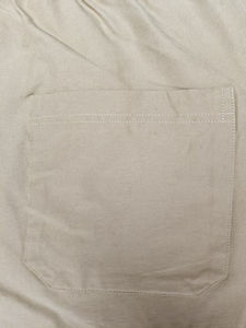 กางเกงผู้ชายไซส์พิเศษวินเทจผ้าแคนวาสแบบถักเบาเอวสูงแห้งเร็วสไตล์ซัก - Product Image 4