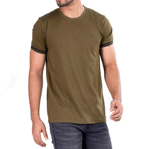 Gran oferta de camisetas de algodón 100% para hombre, alta calidad, ecológicas, de secado rápido, hombros caídos, personalizables, diseño de cuello redondo, tendencia de verano - Product Image 3