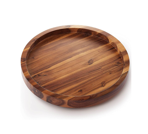 Utensilios de cocina y restaurantes Lazy Susan de madera hechos a mano Lazy Susan forma redonda al mejor precio - Product Image 2