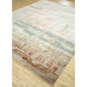 Alfombra Kavi Ivory de Lana y Seda de Bambú Anudada a Mano, Unstring Srb(709), Diseño Abstracto para Uso Doméstico - Product Image 2