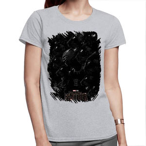 T-shirt manches courtes col ras du cou pour femme, ample et estival, couleur blanche avec logo personnalisé imprimé, vente en gros, - Product Image 2