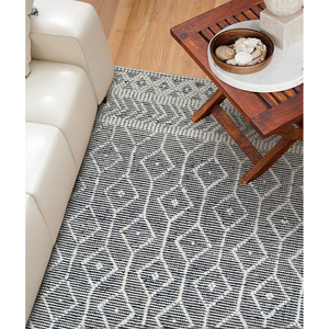 Customized Size Anti-Slip Handwoven Wool <b>Rug</b> Modern Standard Quality Wool Carpet for Home Washable Living Room Decor and Car - Product Image 1