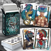 Cartes à jouer Legend Coatl Poker, 54 cartes par jeu, revêtement unique des deux côtés, 63x88mm, finition brillante, plastique, personnalisable
