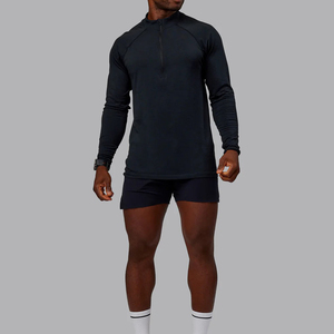 เสื้อยืดฟิตเนสผู้ชาย ระบายอากาศได้ดี ทรงปกติ ผลิตจากผ้าสแปนเด็กซ์/โพลีเอสเตอร์ พิมพ์ลายดิจิทัล ปรับแต่งโลโก้ตำแหน่งผ้าได้ จำหน่ายจำนวนมาก - Product Image 1