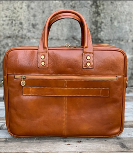 Porte-documents en cuir, porte-documents en cuir marron, porte-documents en cuir pour hommes sacoche pour ordinateur portable cadeaux pour lui porte-documents en cuir homme - Product Image 2