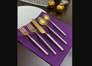 Cuchara de boda de acero inoxidable con mango marrón pulido con espejo perfecto para hostelería y comedor de restaurante hecho en La India - Product Image 2