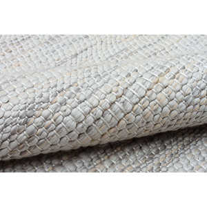 Bohemia BH001 Cream Fluff Alfombra tejida grande Sin polvo Tejido plano Hecho a mano Poliéster y PVC para dormitorio Sala de estar para adolescentes - Product Image 3