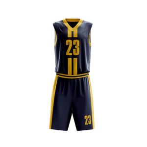 Conjuntos de Camisetas y Pantalones Cortos Deportivos de Baloncesto Unisex Personalizados, 100% Poliéster, Tallas Grandes, Transpirables, con Logotipo Personalizado - Product Image 2