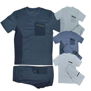 Winter Men <b>Half</b> <b>Sleeves</b> <b>Shirts</b> And Shorts Summer Casual Set Fashion Shorts Sets For Men Free Design Custom Made Logo Short Sets - Product Image 4