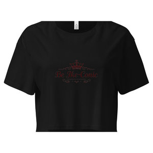 เสื้อครอปผู้หญิงทรงหลวมสบายๆ สไตล์ลำลองสำหรับฤดูร้อน ผ้าเจอร์ซีย์เนื้อฝ้ายผสมวิสโคส ระบายอากาศได้ดี น้ำหนักเบา ไหล่ตก - Product Image 2