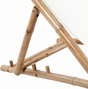 Folding Beach Outdoor Durable Gym Use Wood Frame Polyester Fabric <b>Light</b> Weight Eco-Friendly Reclining Chair - Product Image 3