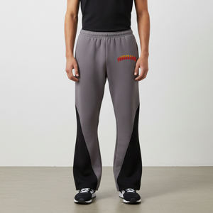 กางเกงจ็อกเกอร์ลำลองผู้ชายไซส์ใหญ่ขายส่ง ผ้าแคนวาสคอตตอน 100% พิมพ์ลายโลโก้ด้วยเทคนิค DTG ที่แถบข้าง  ผ่านกระบวนการซักพิเศษ - Product Image 4