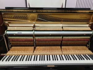 เปียโนตั้งพื้น K48 K. Kawai รุ่น 88 คีย์ แบบถ่วงน้ำหนัก สีดำ สไตล์คลาสสิก แผ่นเสียงไม้แท้ พร้อมขาตั้งพื้น - Product Image 5