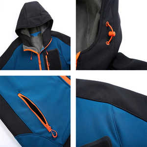 Chaqueta Deportiva Softshell Personalizada para Hombre, Chaqueta de Béisbol Impermeable para Exteriores, con Opción de Personalización OEM para Deportes de Invierno - Product Image 6
