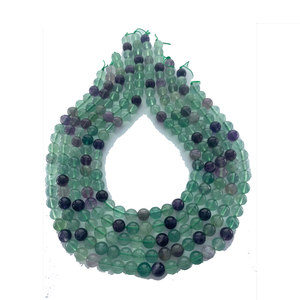 Stone <b>Beads</b> Rainbow fluorite <b>Beads</b> Strand Stone Jewelry <b>Loose</b> Smooth Gemstone Healing Necklace Natural Crystal Wholesaler - Product Image 5