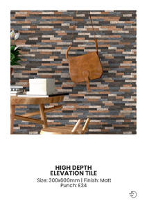 Carreaux de mur extérieur en porcelaine 300x600mm, collection de façade - Product Image 3