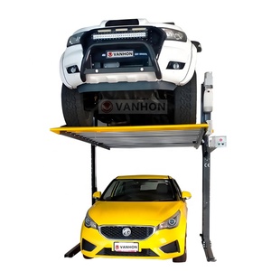 Apiladores dobles para automóviles, elevador hidráulico de dos postes para estacionamiento de automóviles, elevador automático, sistema de estacionamiento elevado, equipo de garaje para vehículos de 2 postes - Product Image 3