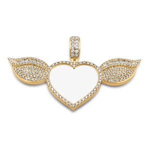 จี้รูปหัวใจ D'VINS JEWELS ทอง 14K เพชรแล็บไอซ์ฮิปฮอป สำหรับทุกเพศ ได้รับการรับรองจาก GIA ทรงบริลเลียนท์ ของขวัญเครื่องประดับสำหรับงานปาร์ตี้และงานแต่งงาน - Product Image 6
