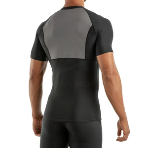 <b>Men</b> Gym <b>Compression</b> <b>Shirts</b> Solid Color Simple Plain <b>Men</b> <b>Compression</b> Short Sleeve <b>Shirts</b> <b>for</b> Sale - Product Image 4