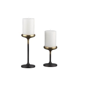 Bougeoir en métal de la meilleure qualité support couleur noire pour mariage et décoration de la maison avec décoration de Noël attrayante - Product Image 4